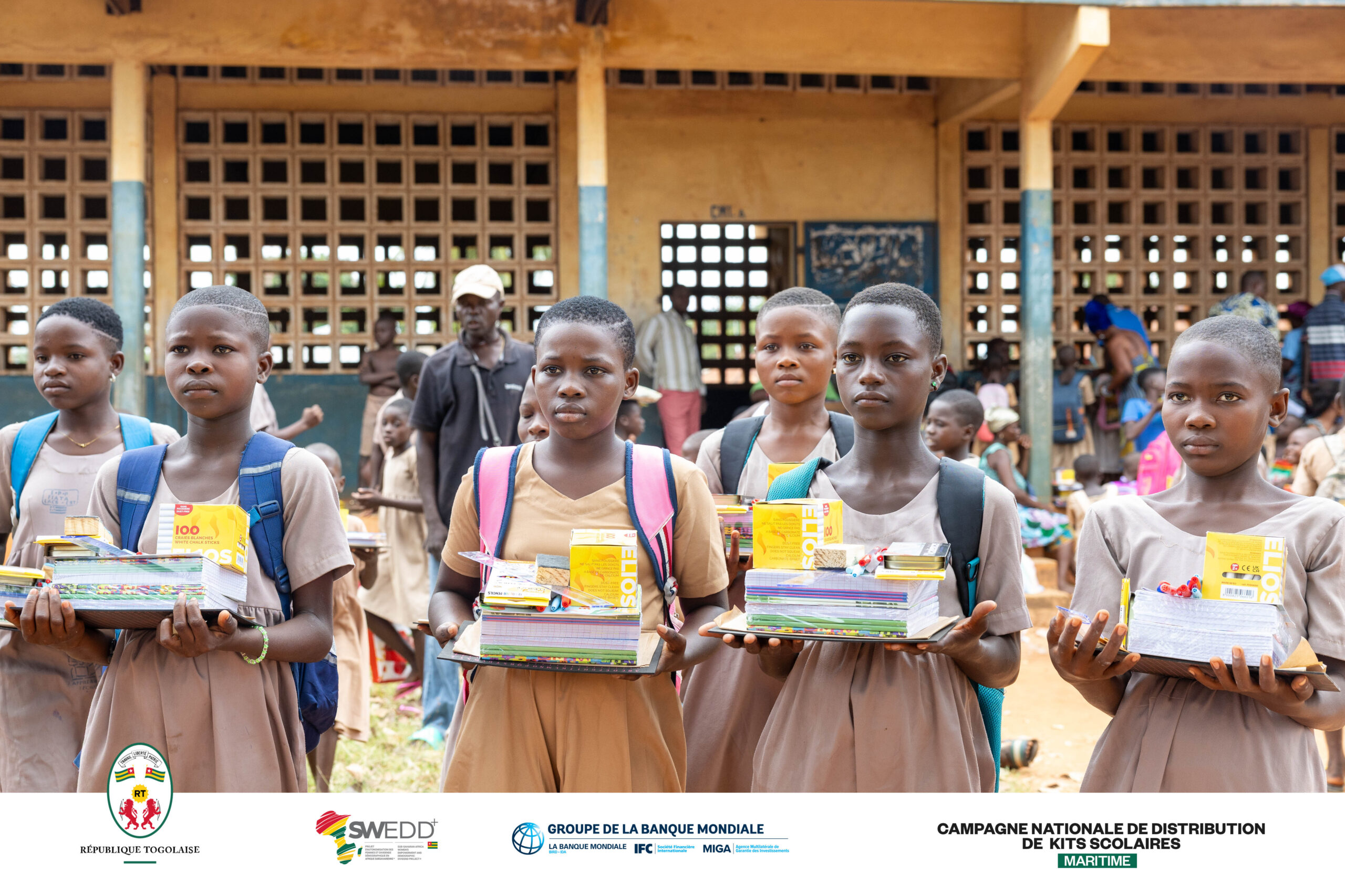 De Blitta aux cinq régions : le SWEDD+ Togo déploie sa campagne nationale de distribution de kits scolaires au plus près des filles