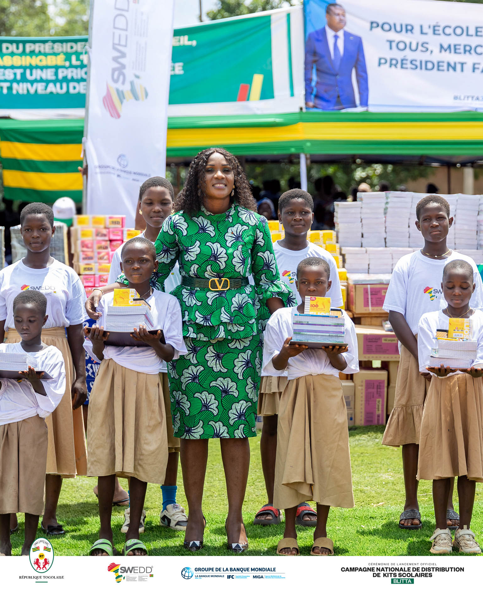 Rentrée scolaire 2026-2027 : Plus de 150 000 filles du primaire et du secondaire publics, bénéficient de kits scolaires grâce au projet SWEDD+ Togo